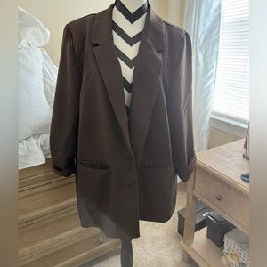 Chocolate brown blazer